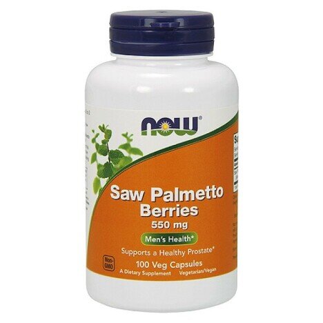 Now Foods Saw Palmetto Berries - 550mg 100 Capsule (Pentru prostata, creste tes-tosteronul)