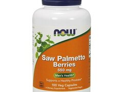 Now Foods Saw Palmetto Berries - 550mg 100 Capsule (Pentru prostata, creste tes-tosteronul)